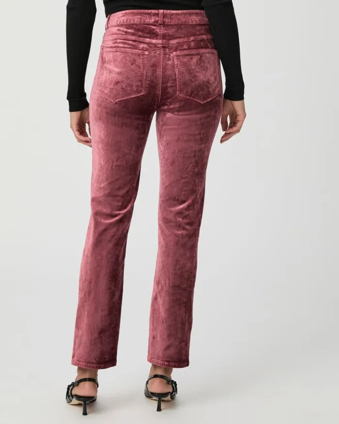 PAIGE Pants Women Cindy Straight Pant 8211 Rose Tea Velvet PAIGE Pants Women Cindy Straight Pant 8211 Rose Tea Velvet