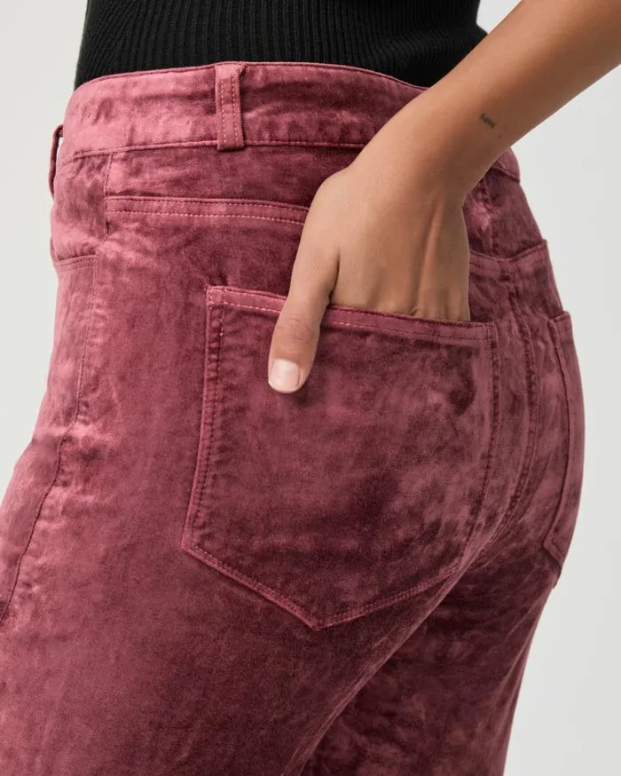 PAIGE Pants Women Cindy Straight Pant 8211 Rose Tea Velvet PAIGE Pants Women Cindy Straight Pant 8211 Rose Tea Velvet