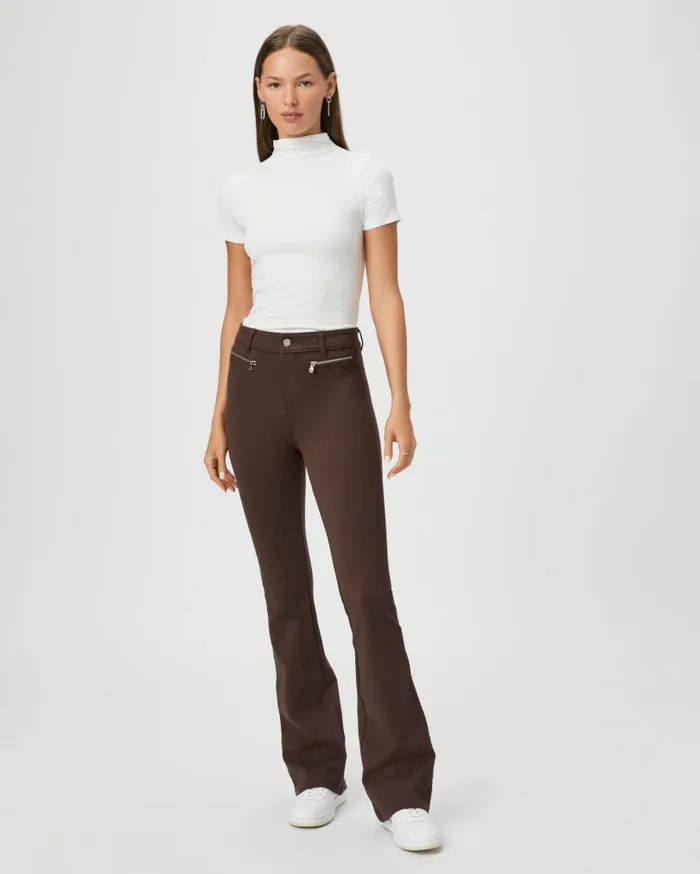 PAIGE Pants Women Hattena Pant 8211 Dark Brown
