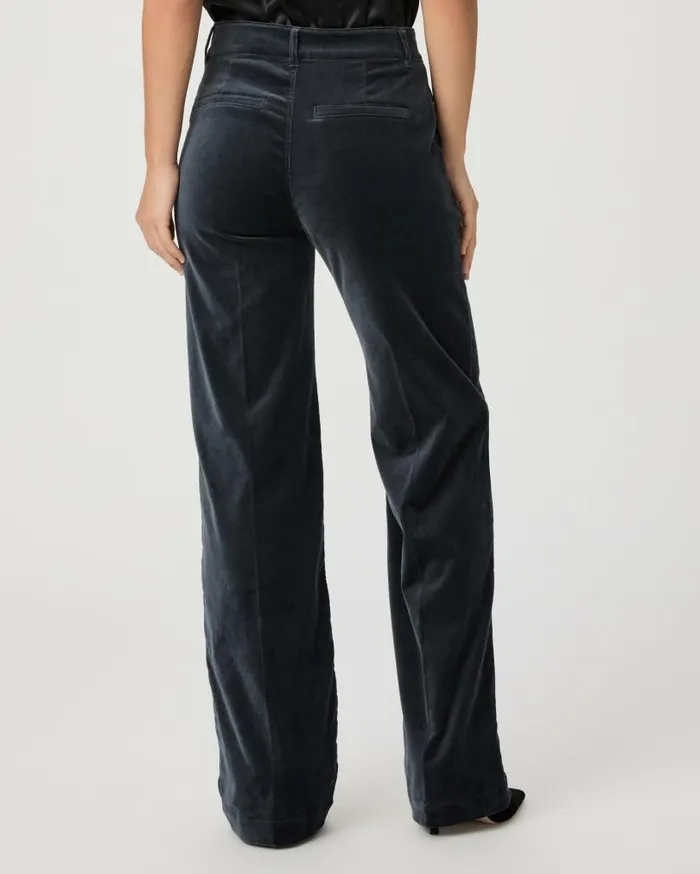 PAIGE Pants Women Sasha Wide Leg Pant 8211 Calico Blue Velvet PAIGE Pants Women Sasha Wide Leg Pant 8211 Calico Blue Velvet