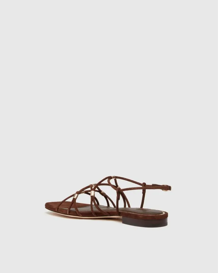 PAIGE Sandals Women Aurora Sandal 8211 Chocolate Suede PAIGE Sandals Women Aurora Sandal 8211 Chocolate Suede