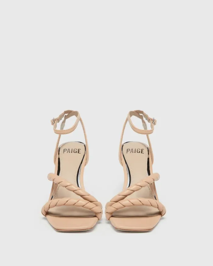 PAIGE Sandals Women Leslie Sandal 8211 Nude Leather PAIGE Sandals Women Leslie Sandal 8211 Nude Leather
