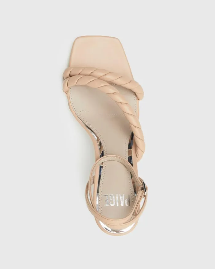 PAIGE Sandals Women Leslie Sandal 8211 Nude Leather PAIGE Sandals Women Leslie Sandal 8211 Nude Leather