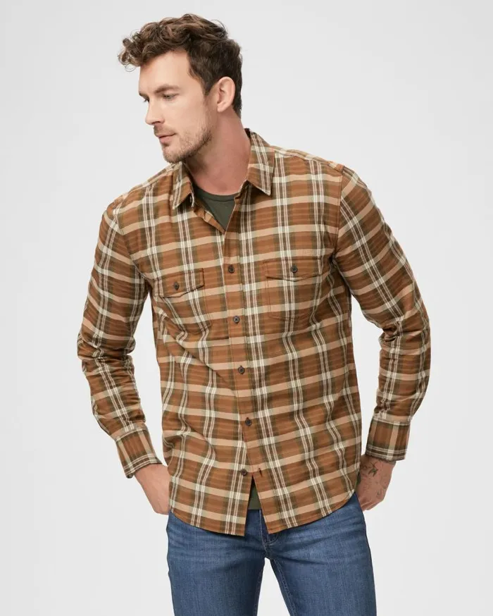 PAIGE Shirts Men Everett Shirt 8211 Antique Cocoa