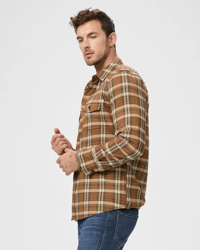 PAIGE Shirts Men Everett Shirt 8211 Antique Cocoa PAIGE Shirts Men Everett Shirt 8211 Antique Cocoa