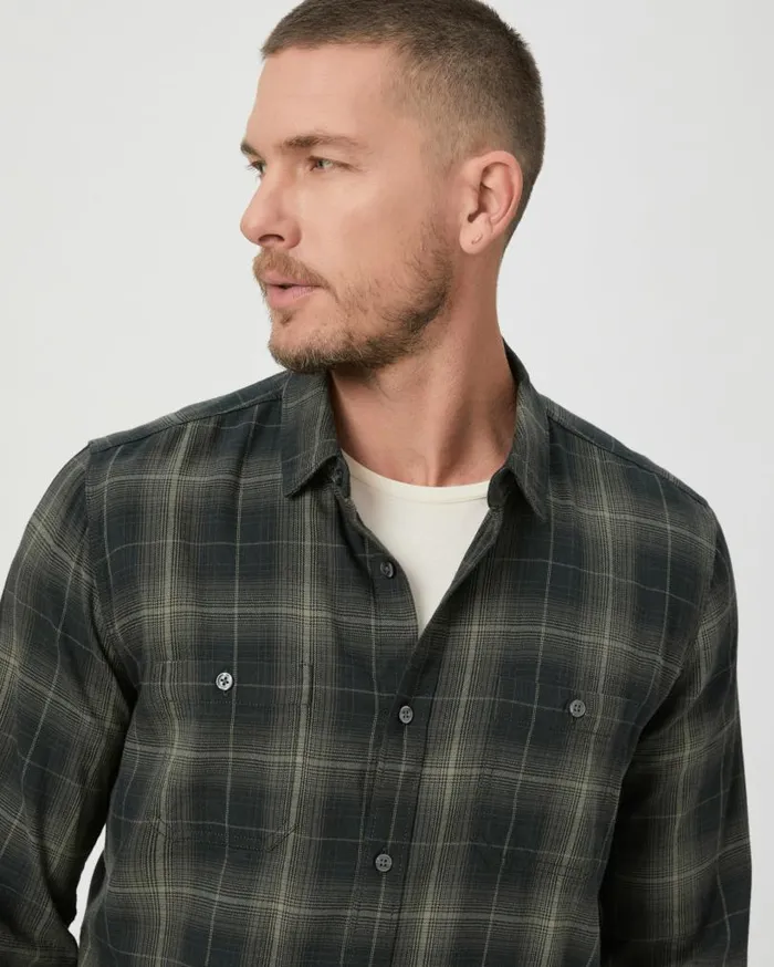 PAIGE Shirts Men Everett Shirt 8211 Aspen Forest PAIGE Shirts Men Everett Shirt 8211 Aspen Forest