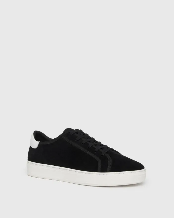 PAIGE Shoes Men Exclusive Farrell Sneaker 8211 Black Suede PAIGE Shoes Men Exclusive Farrell Sneaker 8211 Black Suede