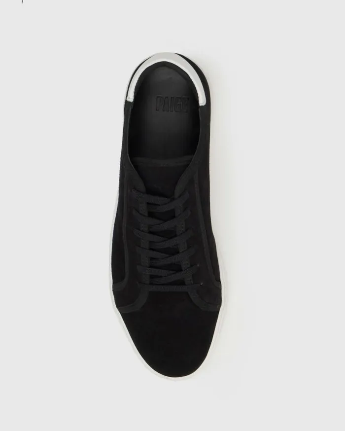 PAIGE Shoes Men Exclusive Farrell Sneaker 8211 Black Suede PAIGE Shoes Men Exclusive Farrell Sneaker 8211 Black Suede