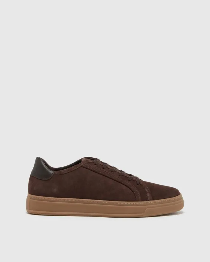 PAIGE Shoes Men Farrell Sneaker 8211 Chocolate Suede