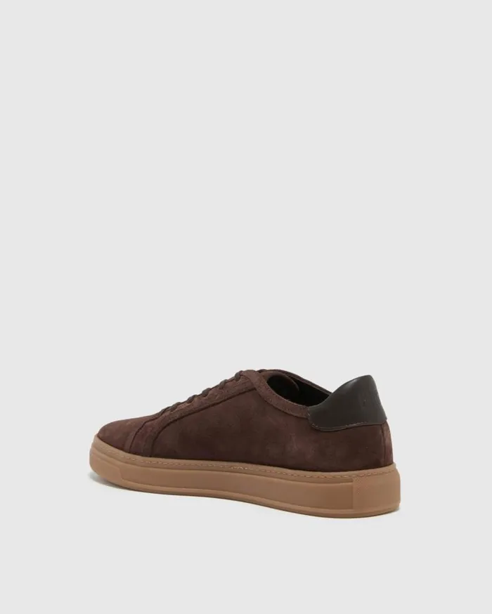 PAIGE Shoes Men Farrell Sneaker 8211 Chocolate Suede PAIGE Shoes Men Farrell Sneaker 8211 Chocolate Suede