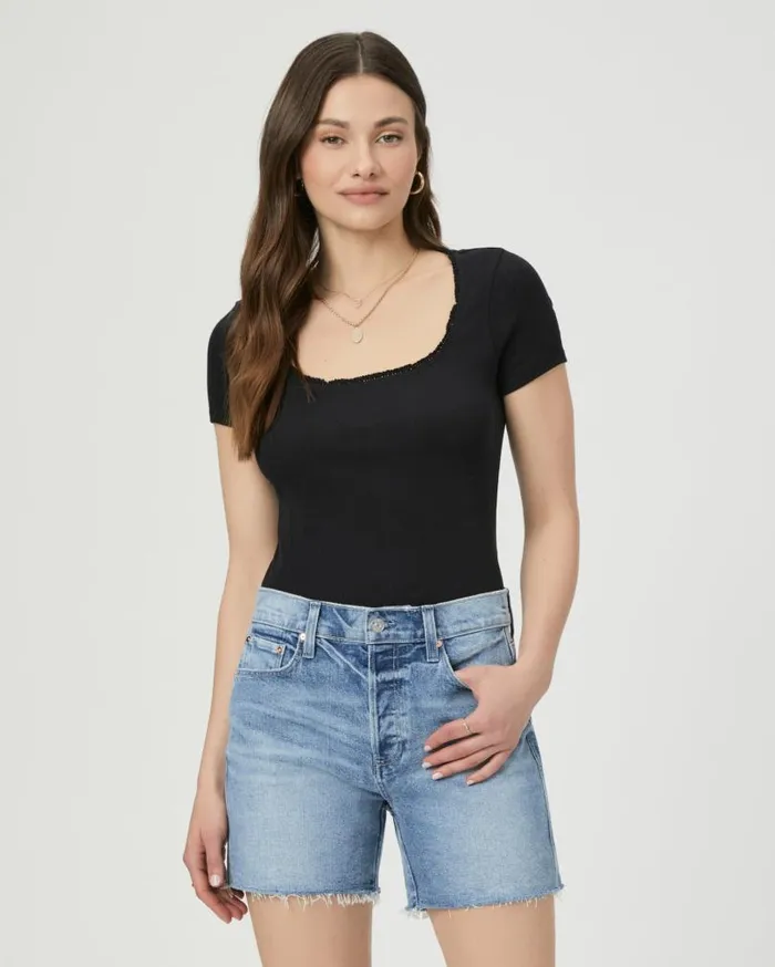 PAIGE Shorts Women Finn Short 8211 Aniyah Distressed PAIGE Shorts Women Finn Short 8211 Aniyah Distressed