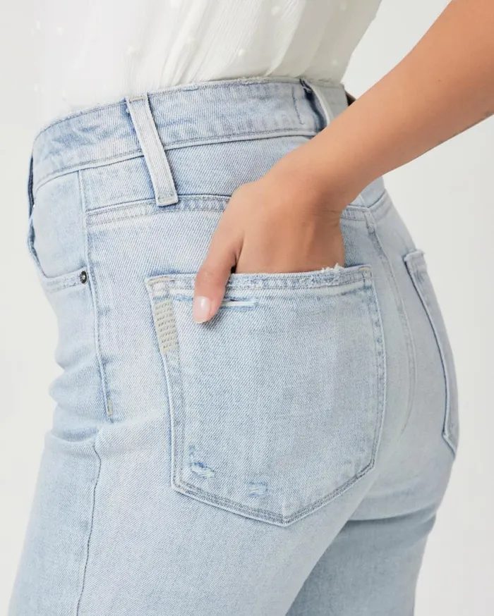 PAIGE Straight Women Stella 31 Inch Straight Jean 8211 Gianna Distressed PAIGE Straight Women Stella 31 Inch Straight Jean 8211 Gianna Distressed