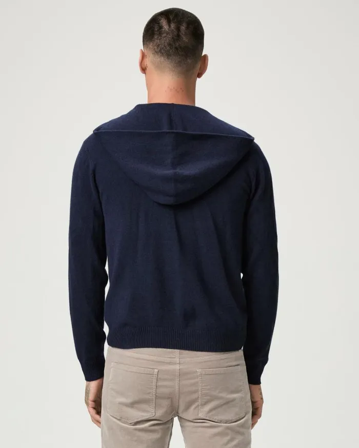 PAIGE Sweaters and Sweatshirts Men Swanson Full Zip Sweater 8211 Deep Anchor Cashmere PAIGE Sweaters and Sweatshirts Men Swanson Full Zip Sweater 8211 Deep Anchor Cashmere