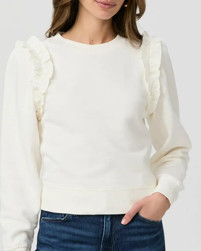PAIGE Sweaters and Sweatshirts Women Alfira Sweatshirt 8211 Ivory PAIGE Sweaters and Sweatshirts Women Alfira Sweatshirt 8211 Ivory