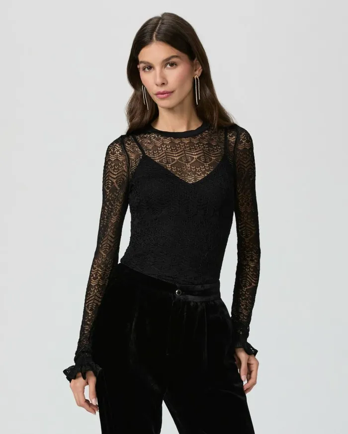 PAIGE Sweaters and Sweatshirts Women Ciera Top 8211 Black