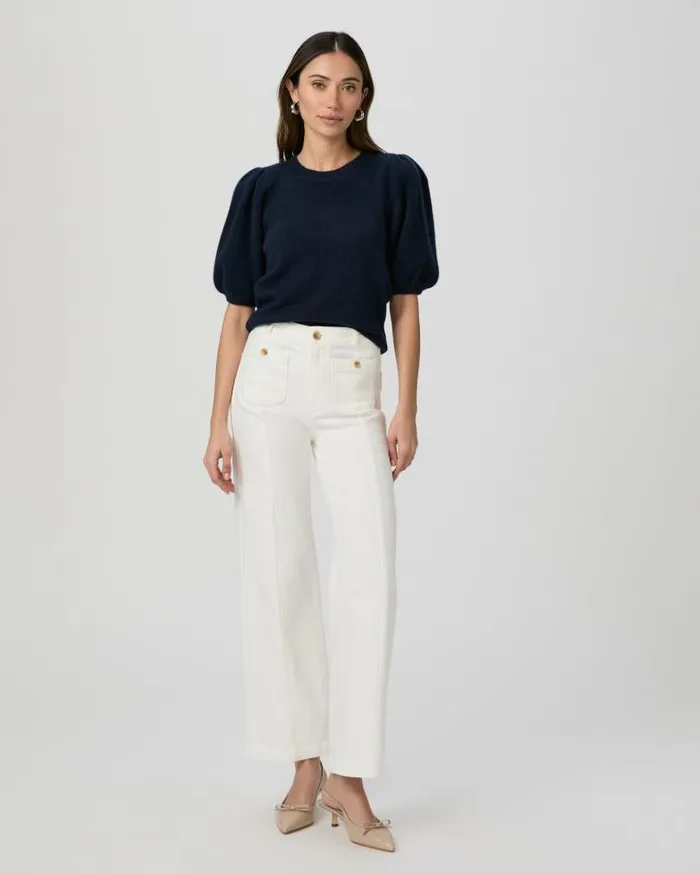 PAIGE Sweaters and Sweatshirts Women Lucerne Top 8211 Deep Navy Cashmere