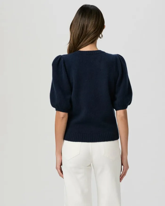 PAIGE Sweaters and Sweatshirts Women Lucerne Top 8211 Deep Navy Cashmere