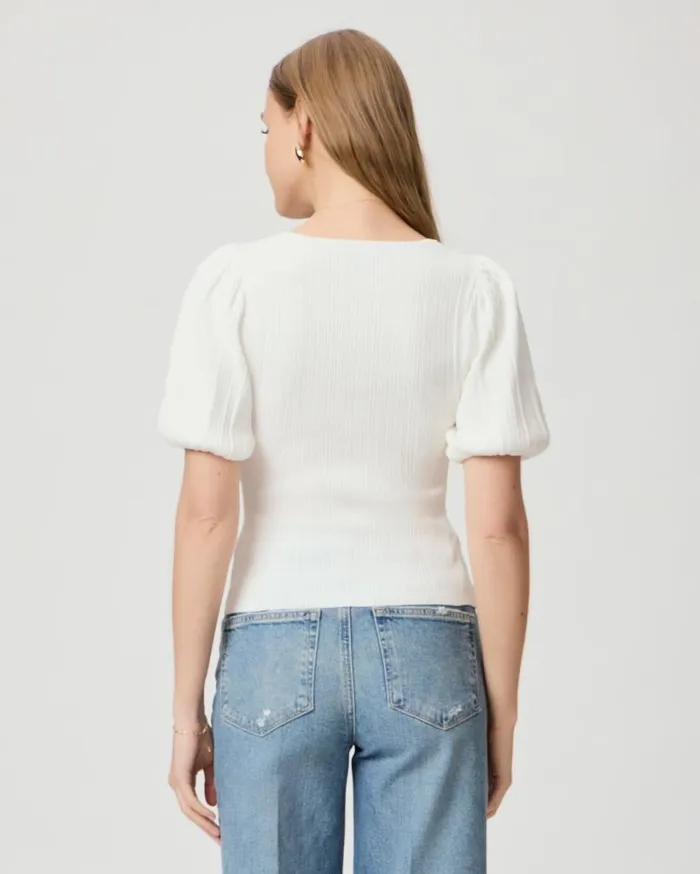 PAIGE Sweaters and Sweatshirts Women Maie Top 8211 White PAIGE Sweaters and Sweatshirts Women Maie Top 8211 White