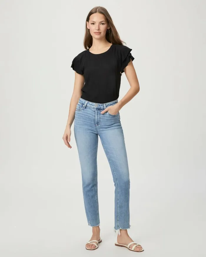PAIGE Tees and Tanks Women Linnea Top 8211 Faded Black PAIGE Tees and Tanks Women Linnea Top 8211 Faded Black