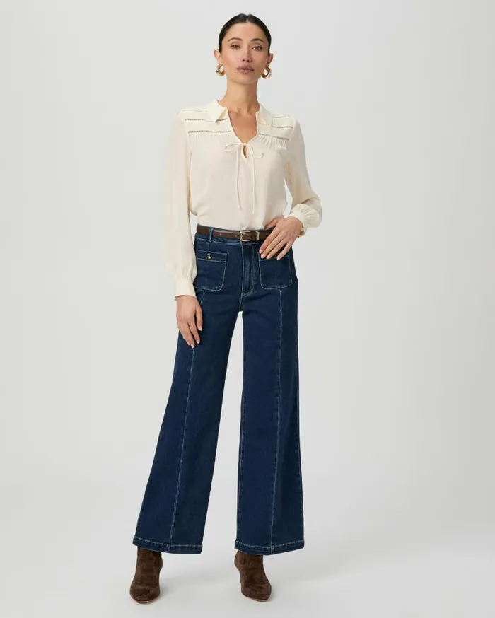 PAIGE Wide Leg Women Anessa 31 Inch Wide Leg Jean 8211 Rhea
