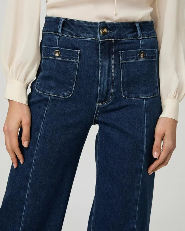 PAIGE Wide Leg Women Anessa 31 Inch Wide Leg Jean 8211 Rhea PAIGE Wide Leg Women Anessa 31 Inch Wide Leg Jean 8211 Rhea