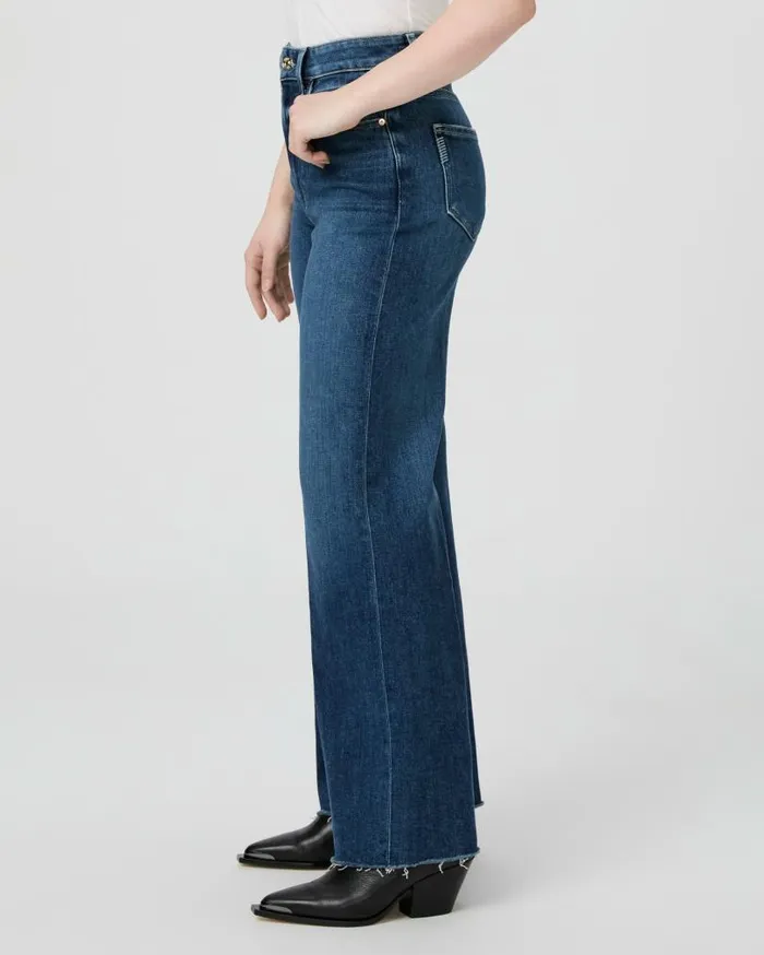 PAIGE Wide Leg Women Anessa Petite 29 Inch Wide Leg Jean 8211 Arpeggio