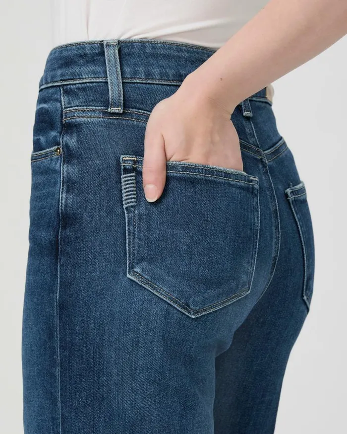 PAIGE Wide Leg Women Anessa Petite 29 Inch Wide Leg Jean 8211 Arpeggio