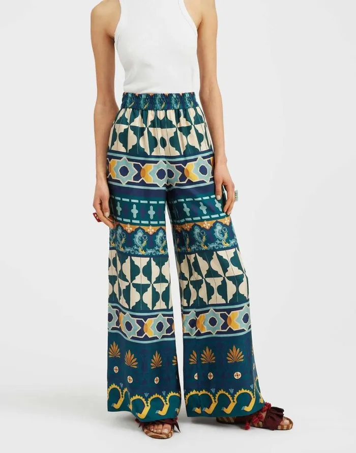 Palazzo Pants Casareale Place Emerald Women La Double J Shorts and Pants Palazzo Pants Casareale Place Emerald Women La Double J Shorts and Pants