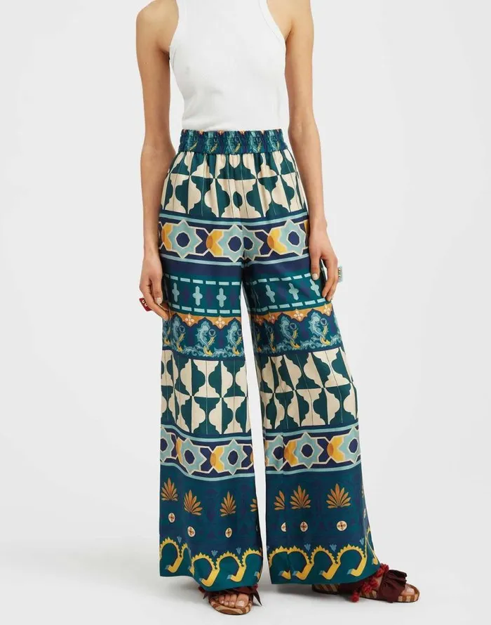 Palazzo Pants Casareale Place Emerald Women La Double J Shorts and Pants Palazzo Pants Casareale Place Emerald Women La Double J Shorts and Pants
