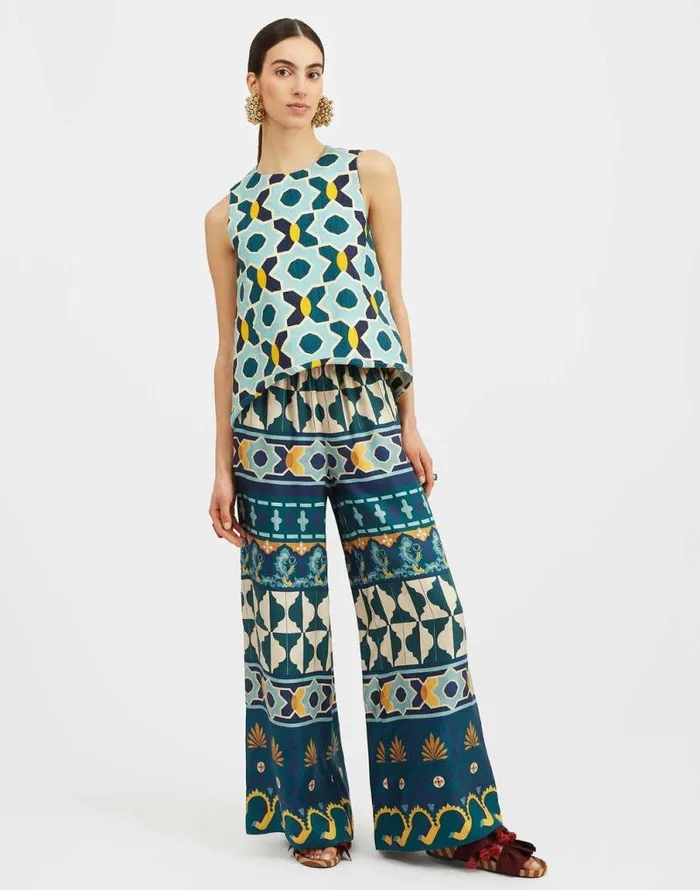 Palazzo Pants Casareale Place Emerald Women La Double J Shorts and Pants Palazzo Pants Casareale Place Emerald Women La Double J Shorts and Pants