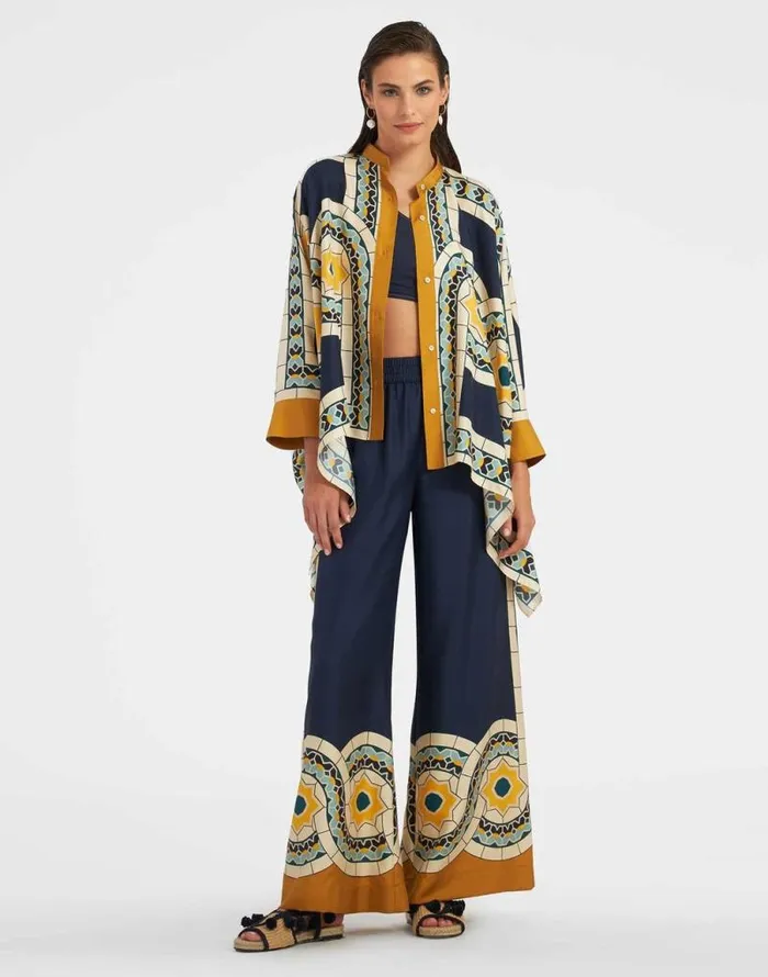 Palazzo Pants Mudejar Place Blue Women La Double J Shorts and Pants