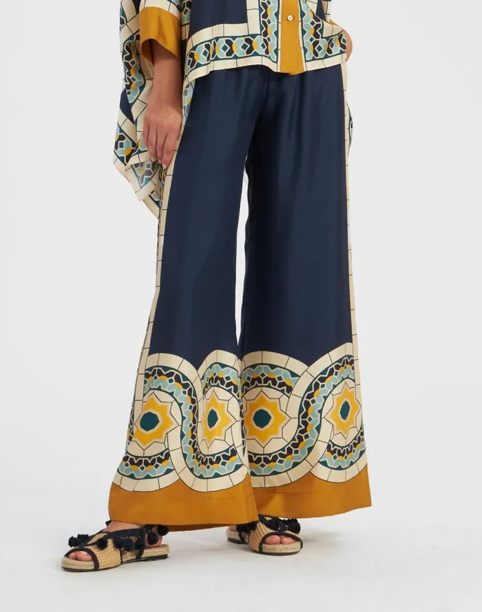 Palazzo Pants Mudejar Place Blue Women La Double J Shorts and Pants Palazzo Pants Mudejar Place Blue Women La Double J Shorts and Pants