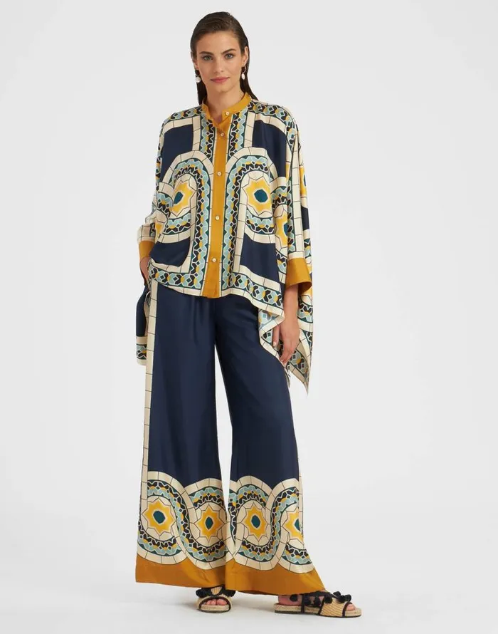 Palazzo Pants Mudejar Place Blue Women La Double J Shorts and Pants Palazzo Pants Mudejar Place Blue Women La Double J Shorts and Pants