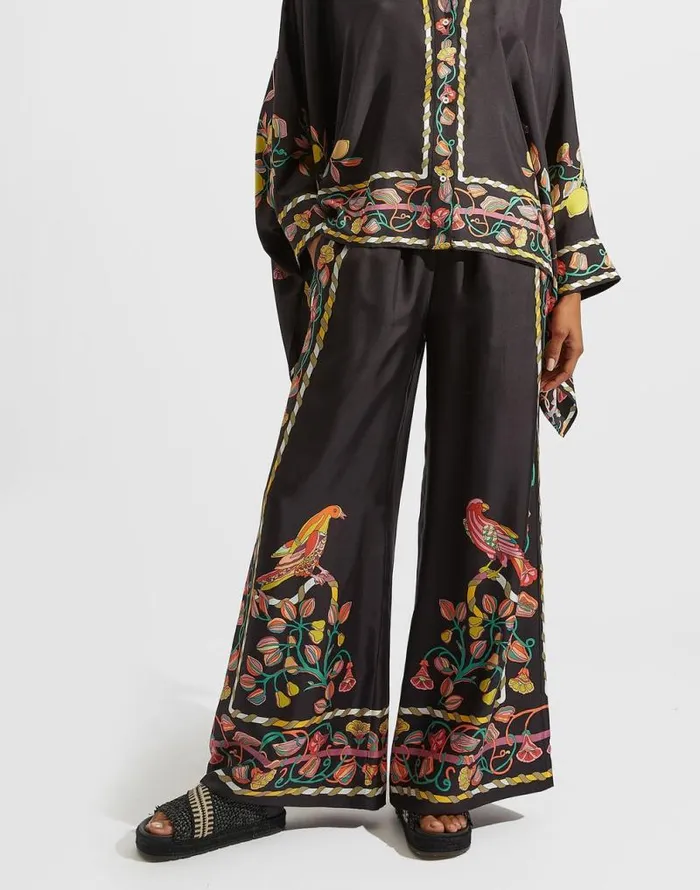 Palazzo Pants Placed Borboni Place Nero Women La Double J Shorts and Pants