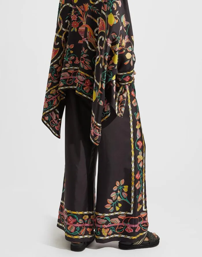 Palazzo Pants Placed Borboni Place Nero Women La Double J Shorts and Pants Palazzo Pants Placed Borboni Place Nero Women La Double J Shorts and Pants