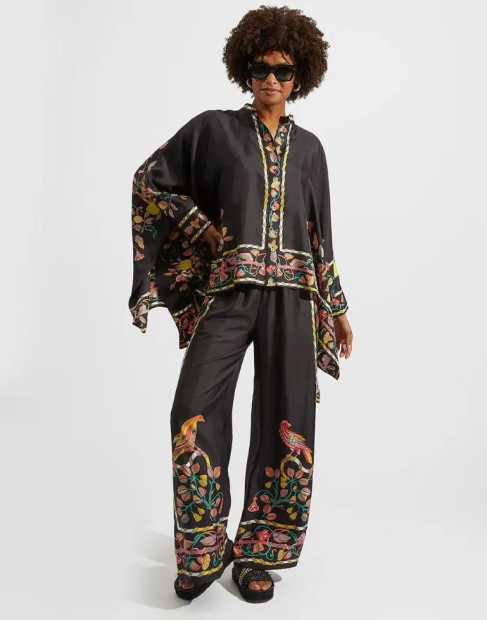 Palazzo Pants Placed Borboni Place Nero Women La Double J Shorts and Pants Palazzo Pants Placed Borboni Place Nero Women La Double J Shorts and Pants