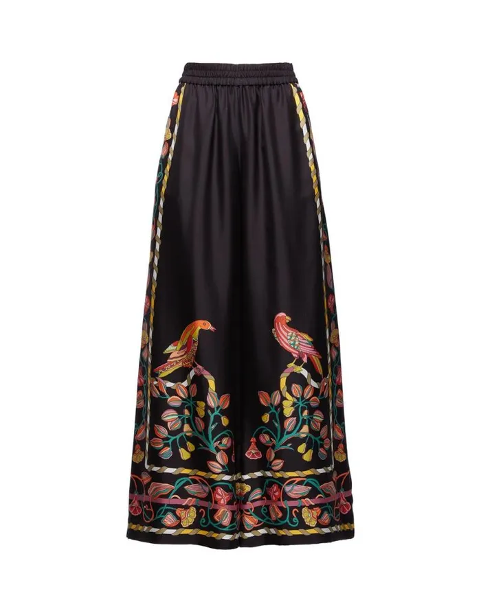 Palazzo Pants Placed Borboni Place Nero Women La Double J Shorts and Pants Palazzo Pants Placed Borboni Place Nero Women La Double J Shorts and Pants