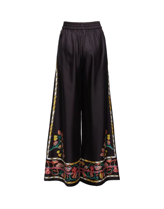 Palazzo Pants Placed Borboni Place Nero Women La Double J Shorts and Pants Palazzo Pants Placed Borboni Place Nero Women La Double J Shorts and Pants