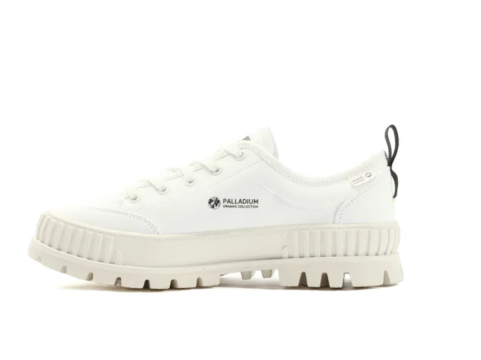 PALLADIUM PALLASHOCK LO ORGANIC 2 Star White Women Sneakers PALLADIUM PALLASHOCK LO ORGANIC 2 Star White Women Sneakers