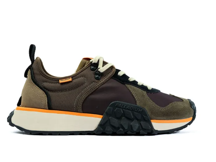 PALLADIUM TROOP RUNNER Olive Nightblack Kids Sneakers
