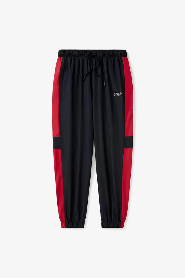 Pants and Shorts Men Fila Woven Track Pant 014 Blackwhiterior