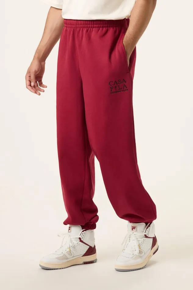 Pants and Shorts Women Fila CASA FILA Country Club Jogger 600 Tinetan Red Pants and Shorts Women Fila CASA FILA Country Club Jogger 600 Tinetan Red