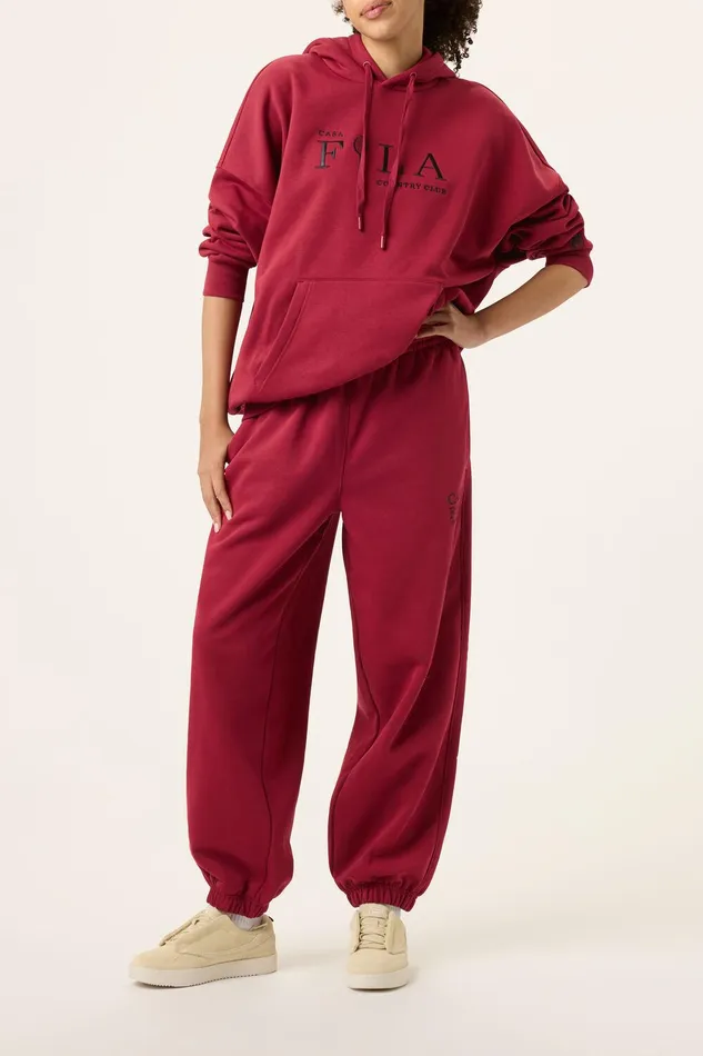 Pants and Shorts Women Fila CASA FILA Country Club Jogger 600 Tinetan Red Pants and Shorts Women Fila CASA FILA Country Club Jogger 600 Tinetan Red