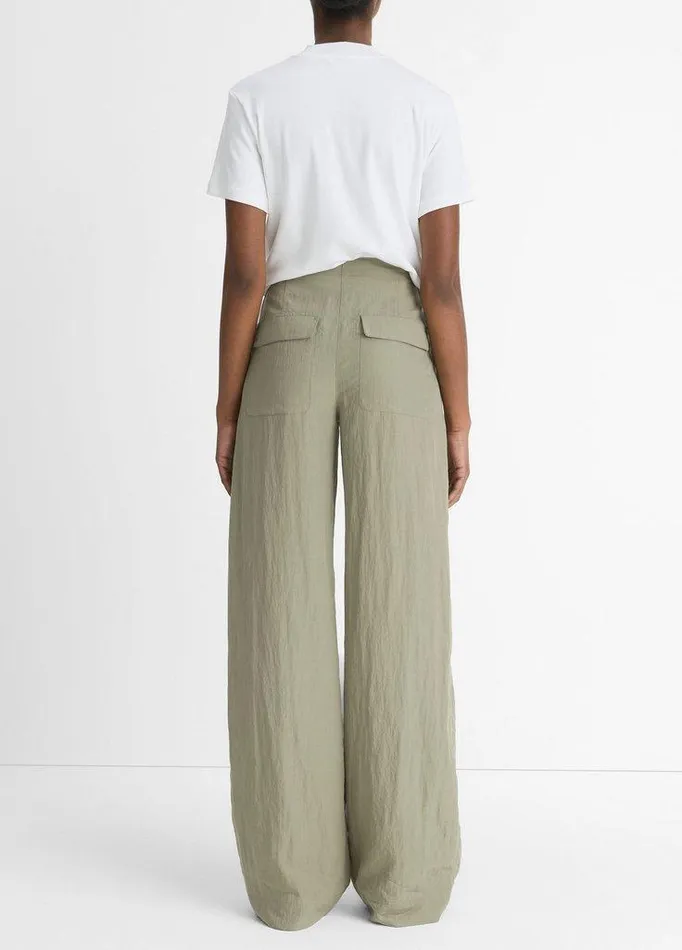 Pants and Shorts Women Vince MidRise Utility Drawstring Pant Smoky Moss Pants and Shorts Women Vince MidRise Utility Drawstring Pant Smoky Moss
