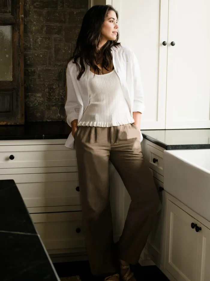 Pants Claire Linen Pant Driftwood Able Women