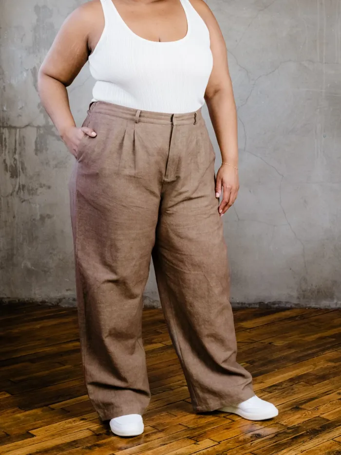 Pants Claire Linen Pant Driftwood Able Women