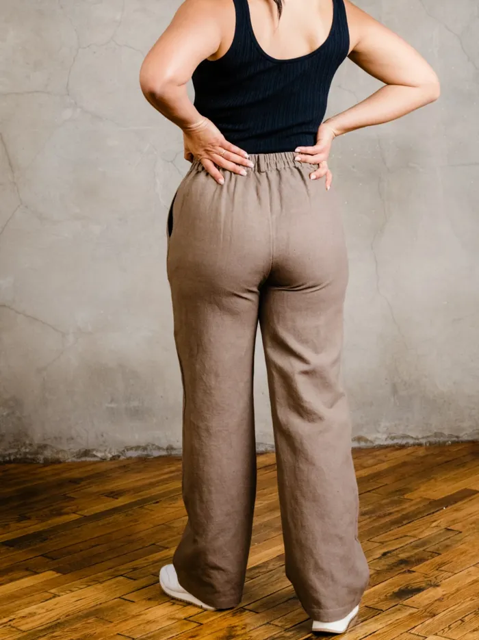 Pants Claire Linen Pant Driftwood Able Women