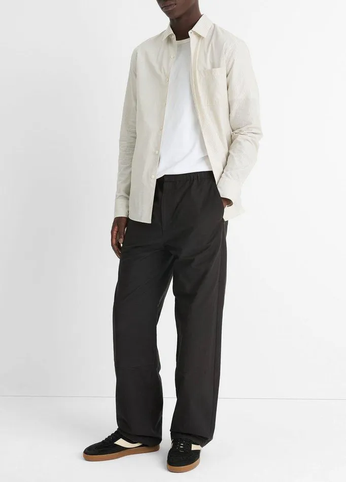 Pants Men Vince CottonBlend Parachute Pant Black Pants Men Vince CottonBlend Parachute Pant Black
