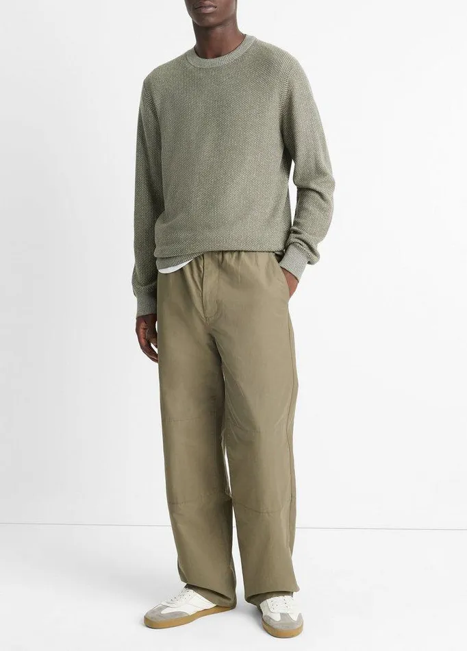 Pants Men Vince CottonBlend Parachute Pant Light Surplus Olive
