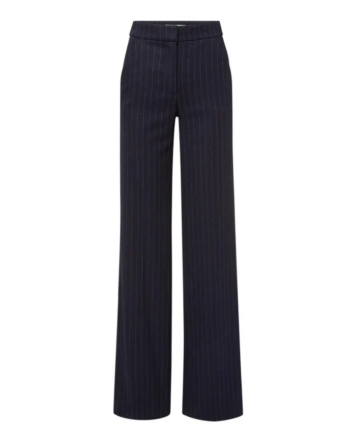 Pants Shop Veronica Beard Tonelli Pinstriped Pant Navy Multi